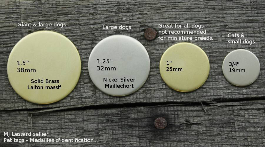 Personalized pet id tag - Evergreens